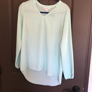 Charming Charlie mint green blouse